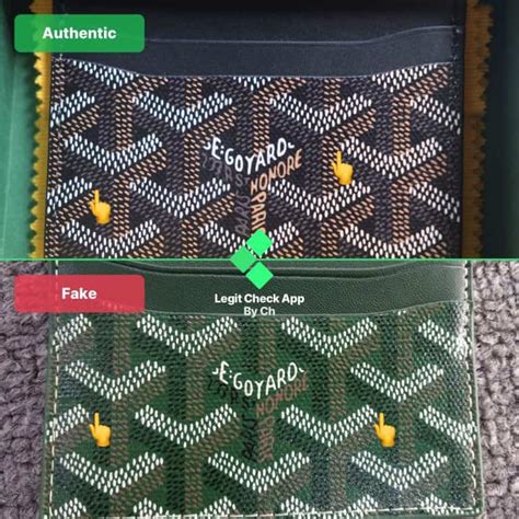 goyard card holder fake|authentic goyard card holder.